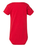 Infant Baby Rib Short-Sleeve One-Piece - Red