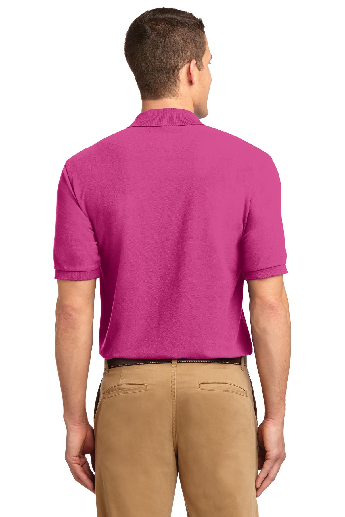 Unisex Silk Touch Polo - Tropical Pink