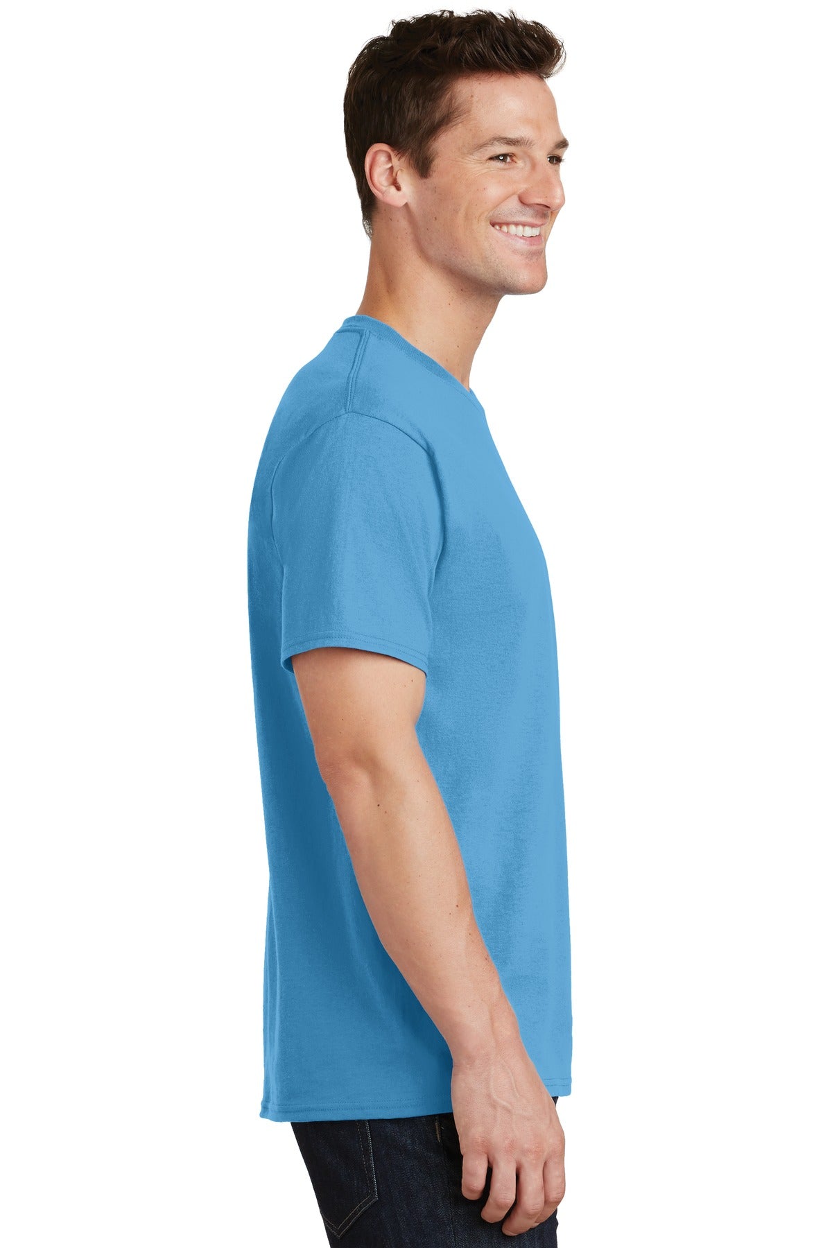 Unisex Core Cotton Tee - Aquatic Blue