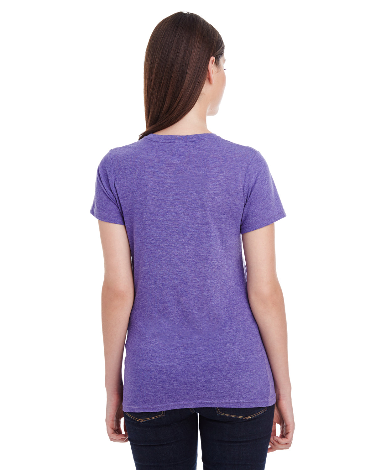 Women's Featherweight V-Neck T-Shirt - Heather Purple