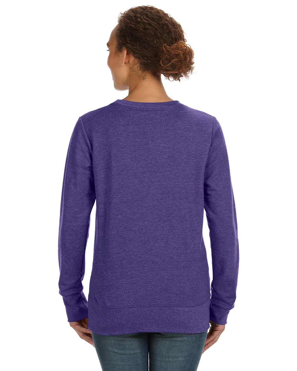Women's Mid-Scoop French Terry - Heather Purple