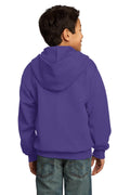 Youth Core Fleece Full-Zip Hoodie - Purple