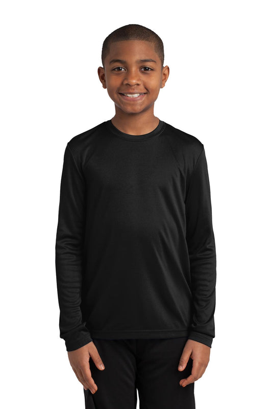 Youth Long Sleeve PosiCharge Competitor Tee - Black
