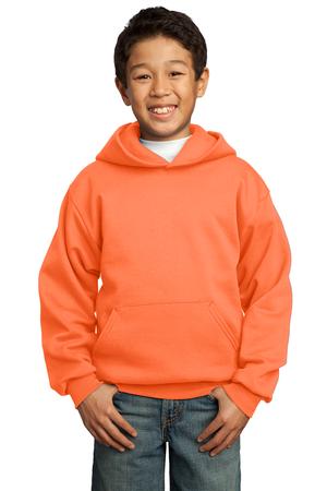 Youth Core Fleece Pullover Hoodie - Neon Orange