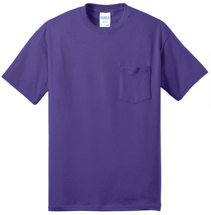 Unisex Tall Core Blend Pocket Tee - Purple
