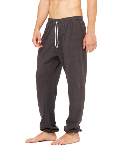 Unisex Sponge Fleece Long Scrunch Pant - Heather Dark Gray