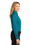 Women's Long Sleeve Easy Care Shirt - Teal Green