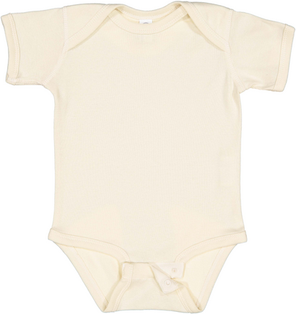 Infant Baby Rib Bodysuit - Natural