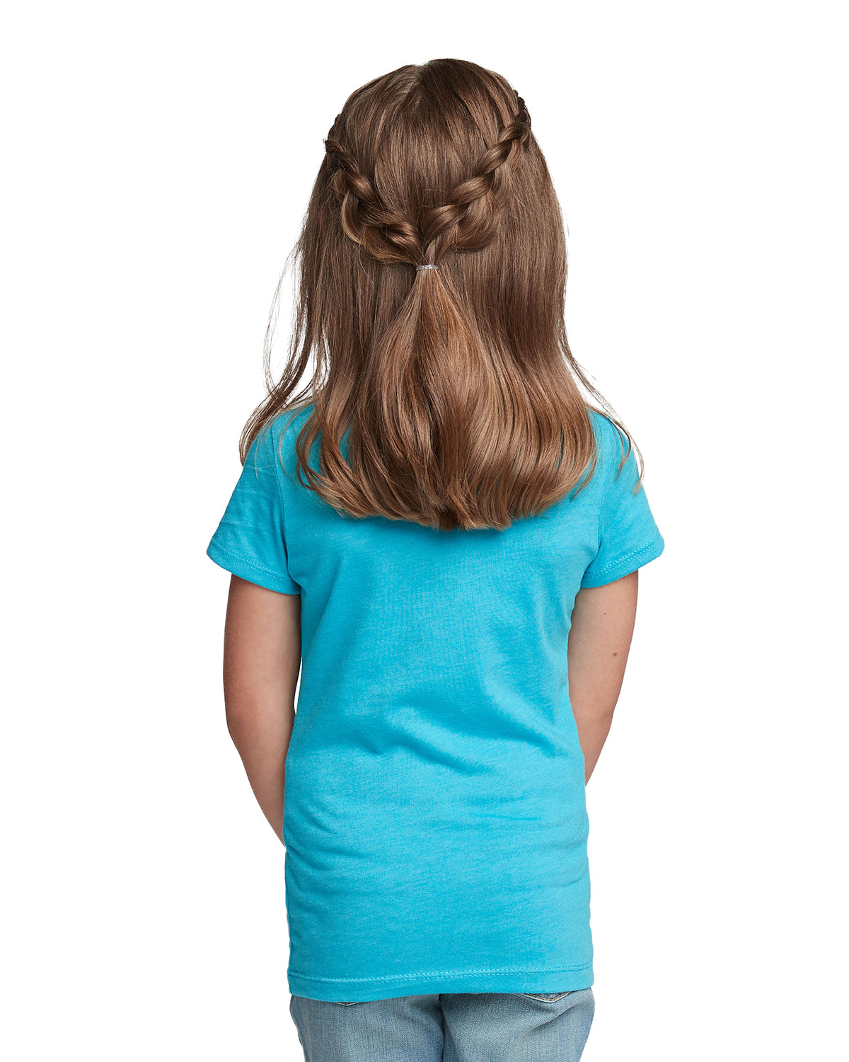 Girl's Youth Princess CVC T-Shirt - Bondi Blue