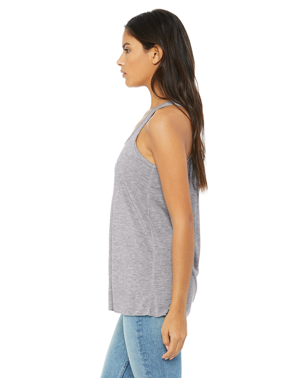 Women's Flowy Racerback Tank - Heather Athletic