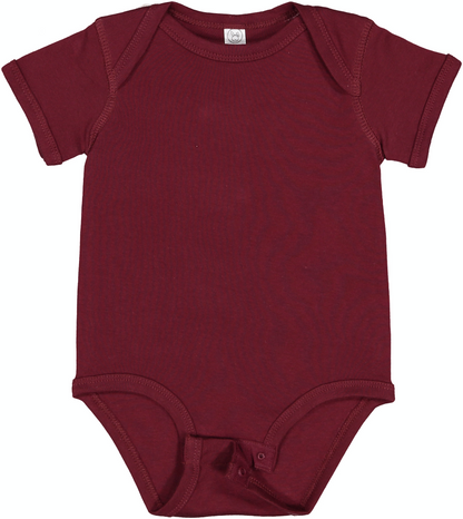 Infant Baby Rib Bodysuit - Maroon