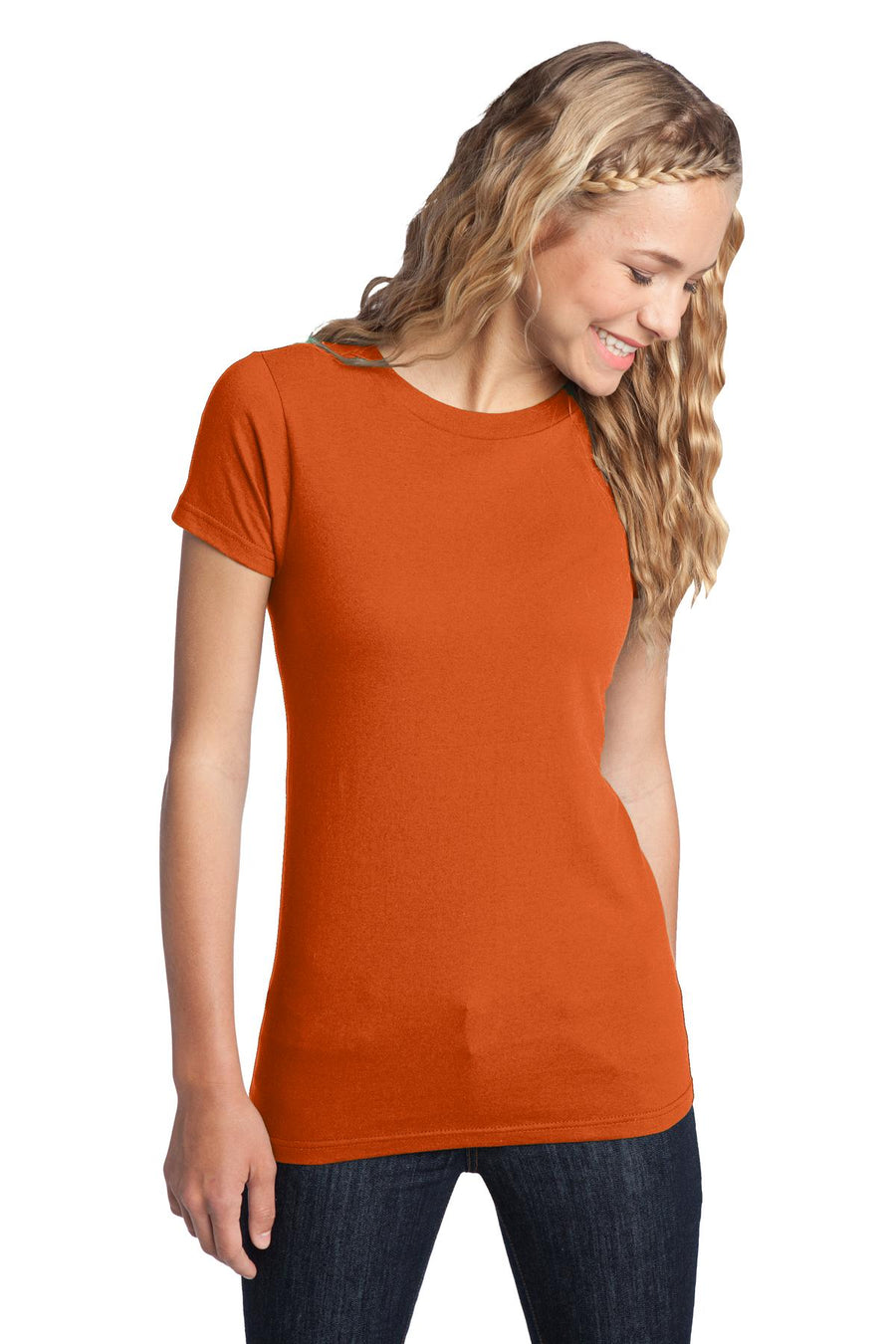 Women's Fitted The Concert Tee - Deep Orange