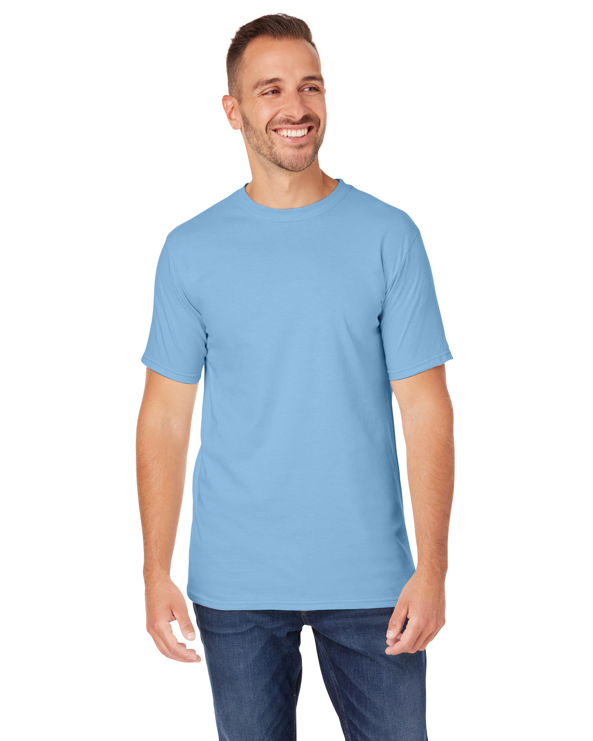 Men's Ringspun Fashion T-Shirt - Niagara Blue