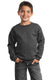Port & Company PC90Y - Youth Core Fleece Crewneck Sweatshirt - Dark Heather Gray