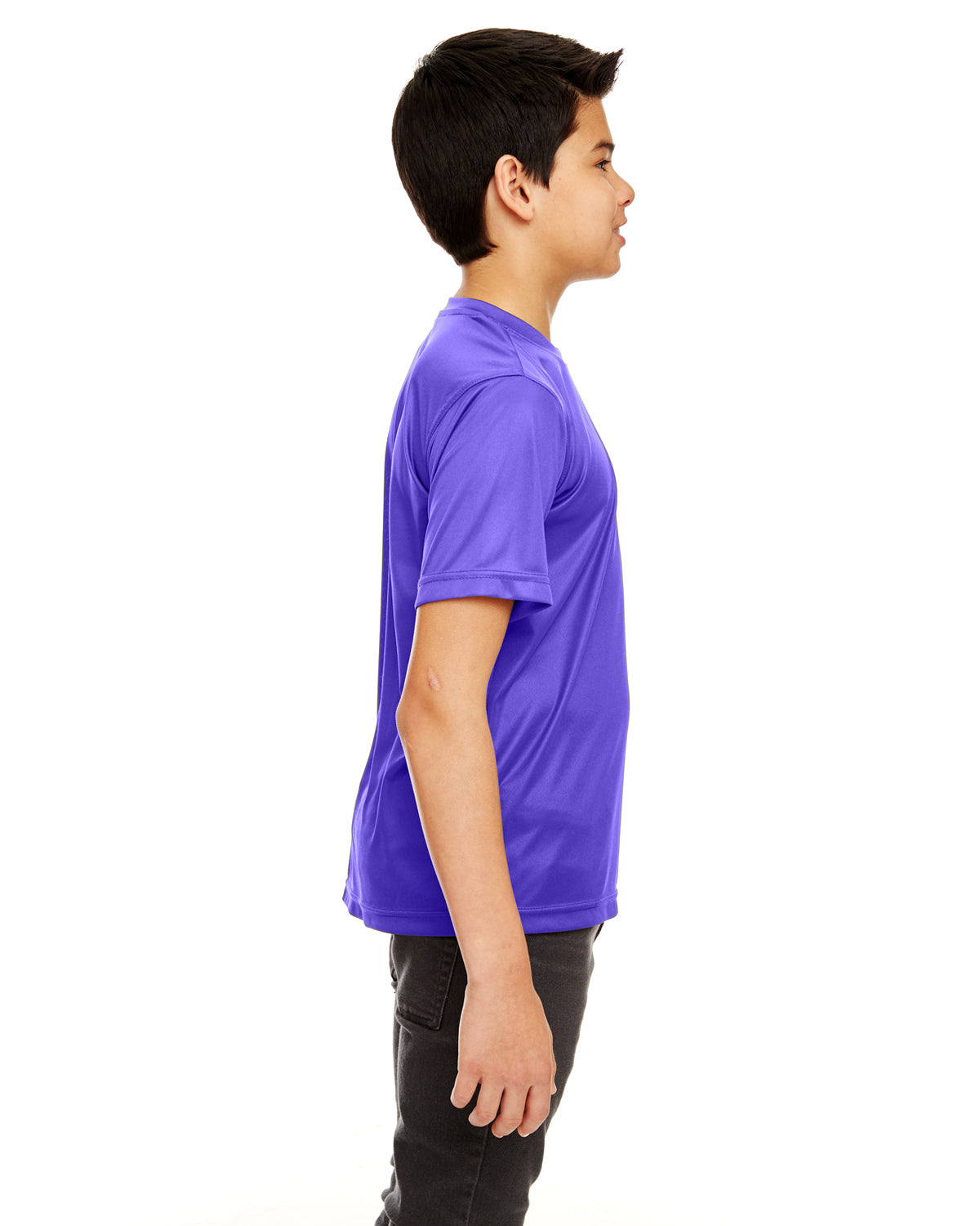 Youth Cool & Dry Sport Performance Interlock T-Shirt - Purple
