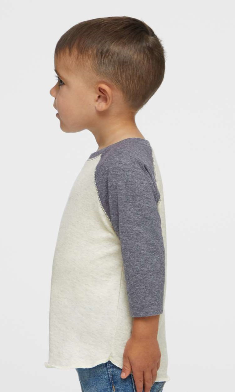 Toddler Baseball T-Shirt - Natural Heather / Gran Heather