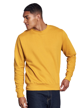Unisex 80/20 Midweight College Crewneck Sweatshirt - Gold