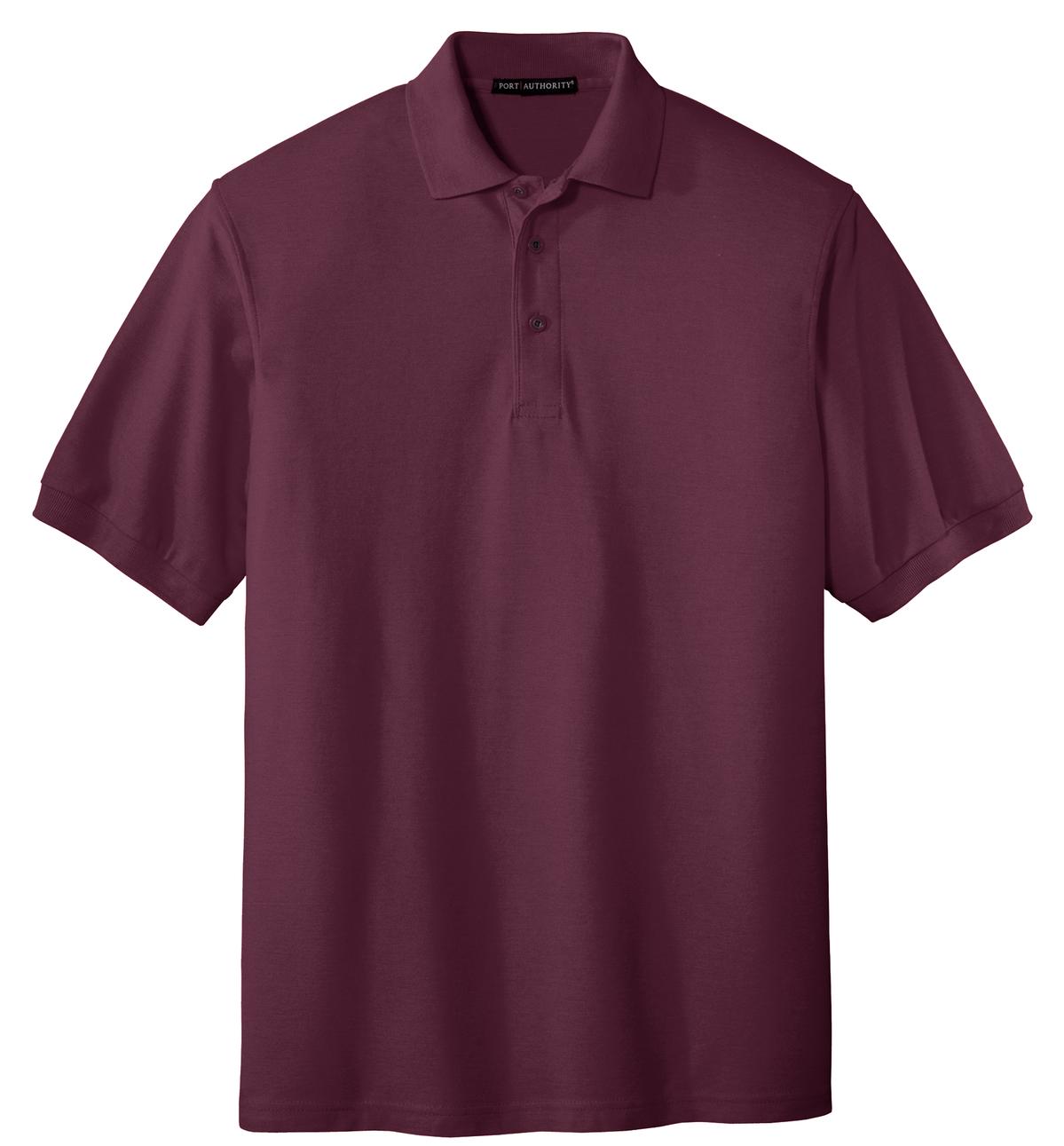 Unisex Silk Touch Polo - Maroon