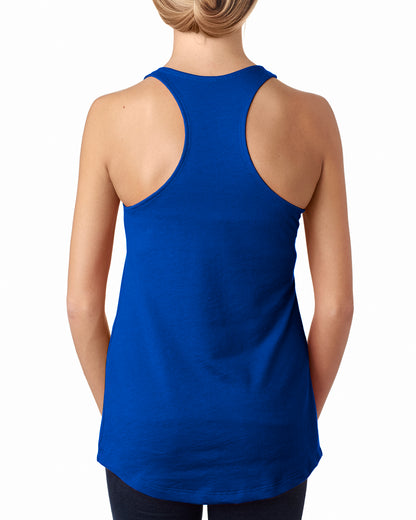 Women's French Terry Racerback Tank - Royal