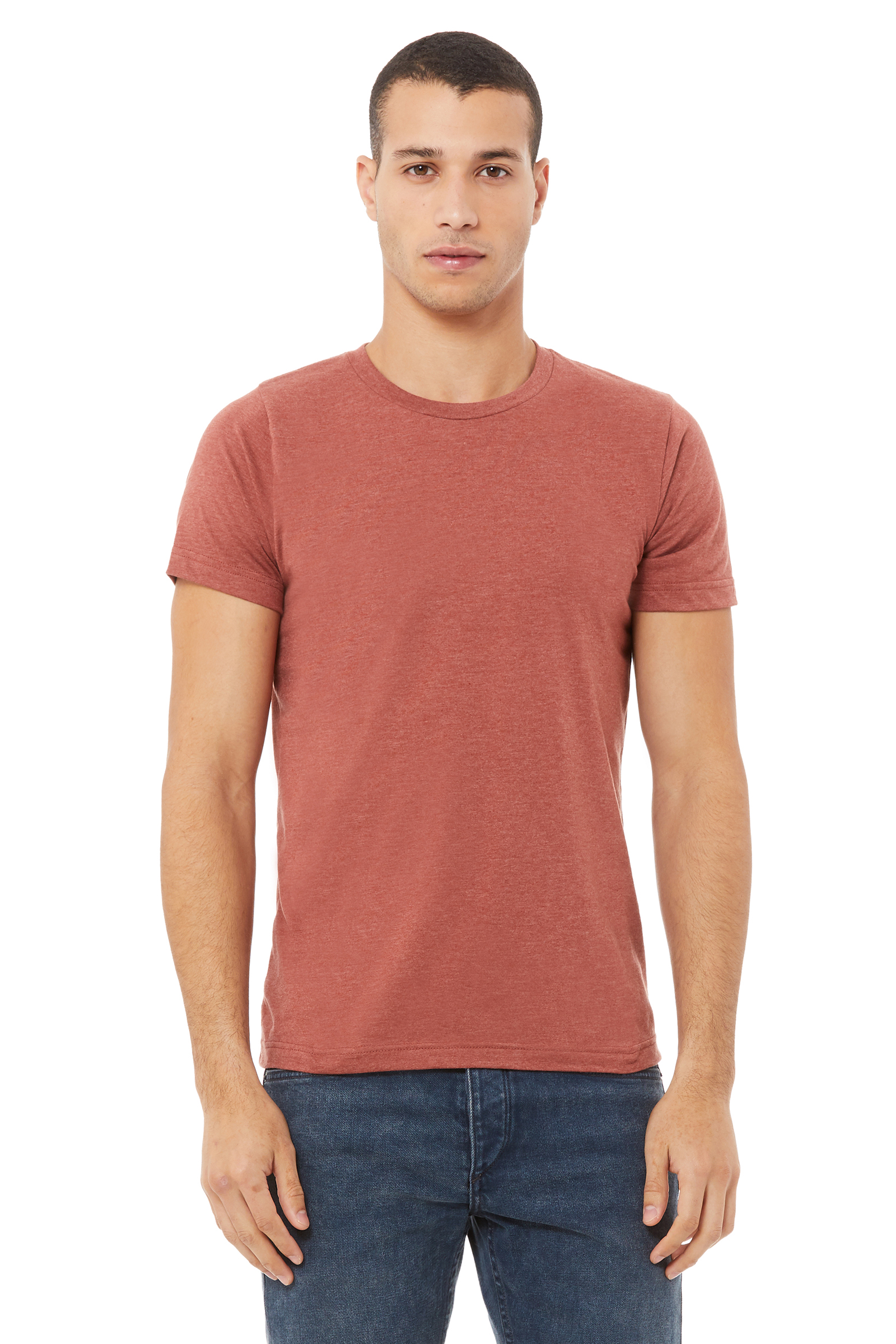 Unisex Heather CVC T-Shirt - Heather Clay