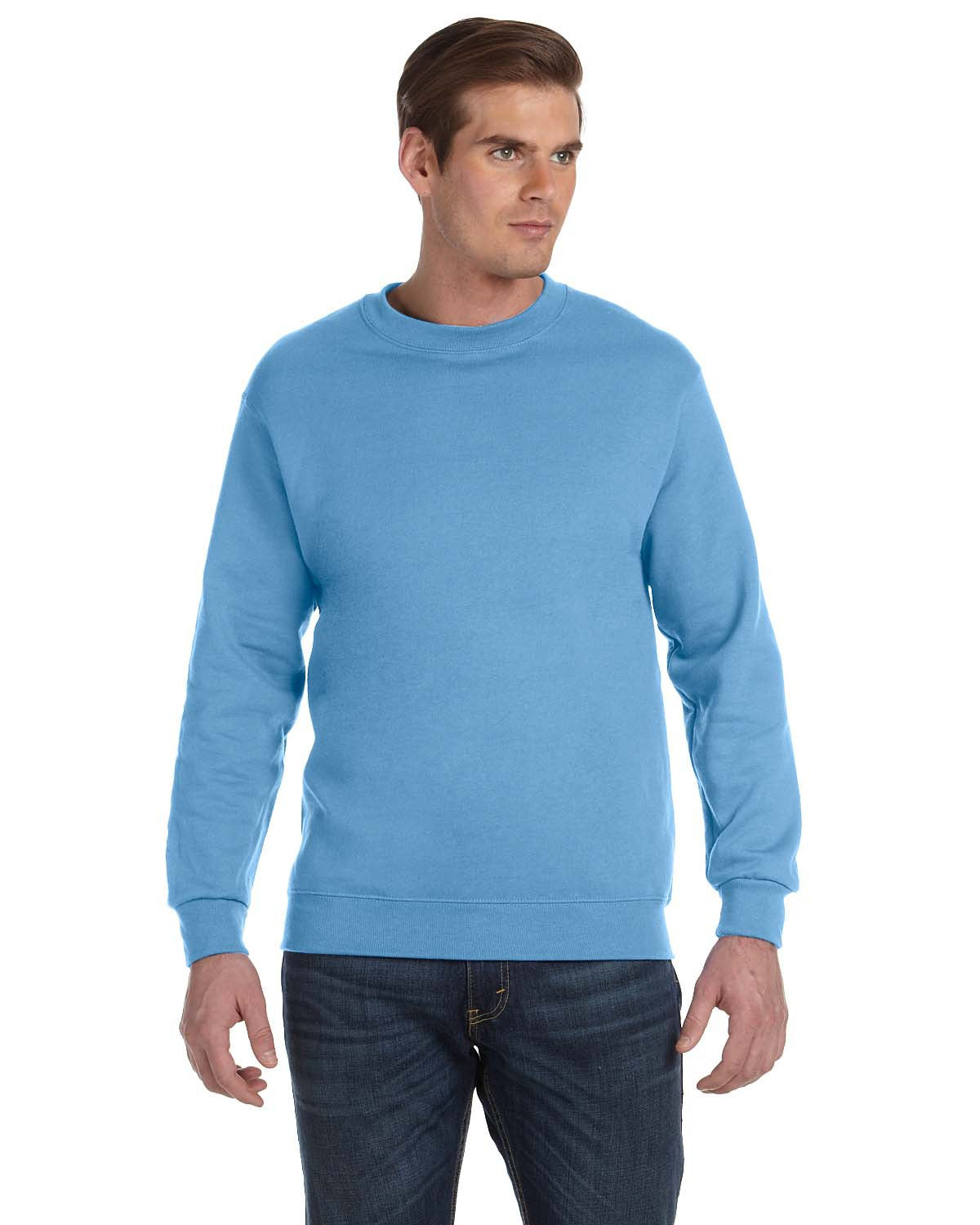 Unisex DryBlend® 50/50 Fleece Crew - Carolina Blue