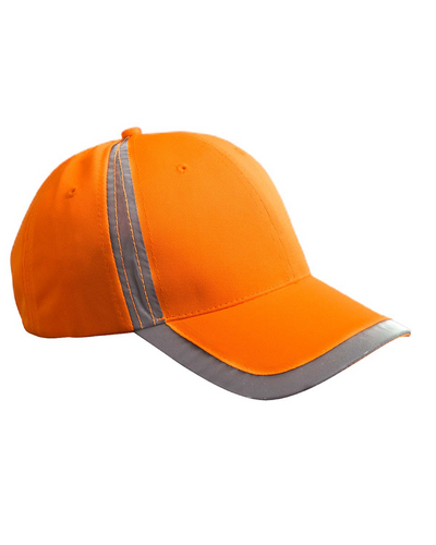 Reflective Accent Safety Cap - Bright Orange