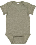 Infant Harborside Melange Bodysuit - Military Green Melange