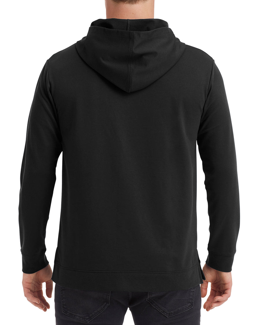 Unisex Light Terry Hoodie - Black