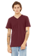 Bella + Canvas 3005 - Unisex Jersey Short-Sleeve V-Neck T-Shirt - Maroon