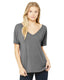 Bella + Canvas 8815 - Women's Slouchy V-Neck T-Shirt - Gray Triblend