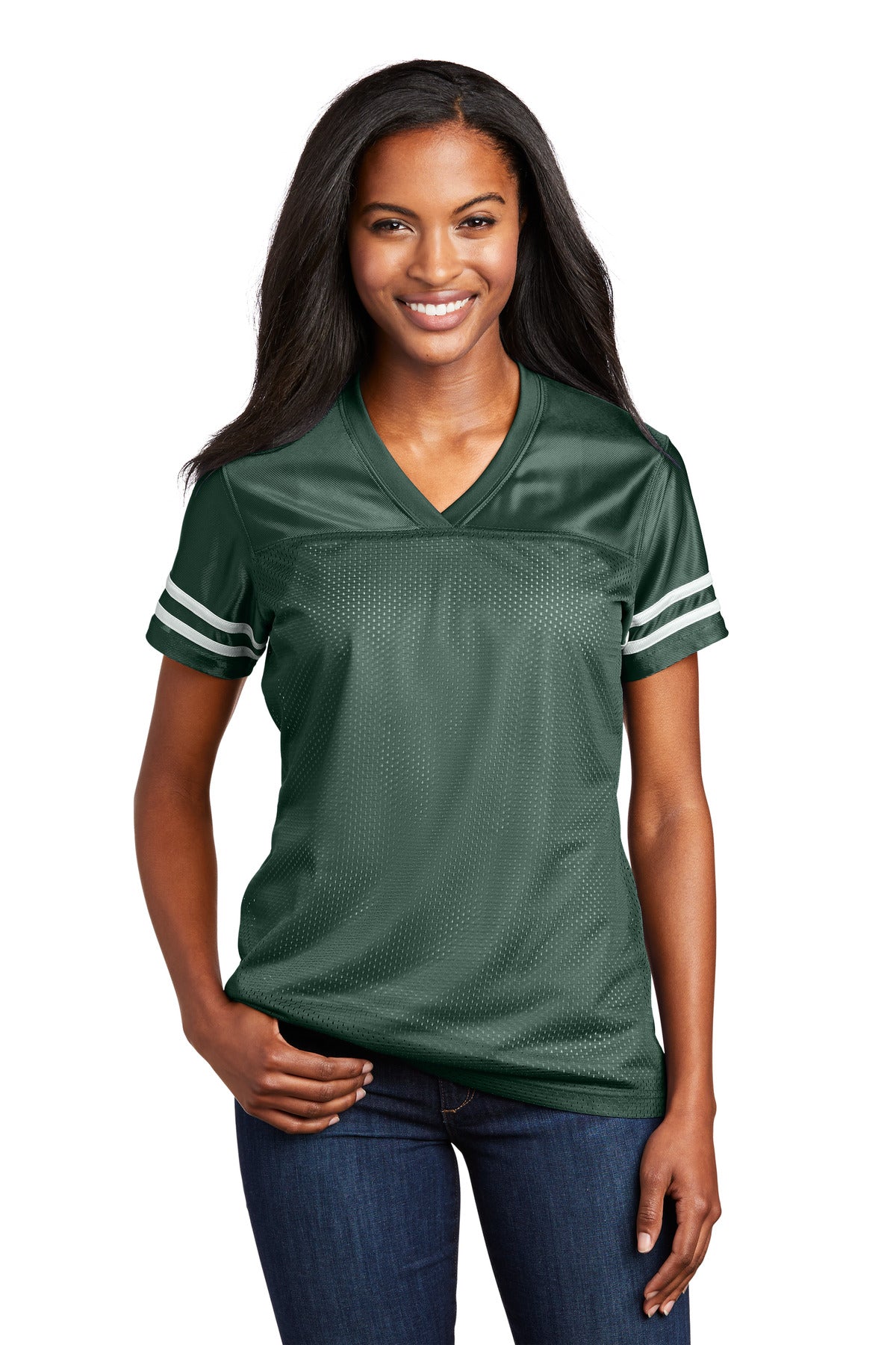 Women's PosiCharge Replica Jersey - Forest Green / White