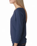 Women's French Terry 3/4-Sleeve Raglan - Indigo
