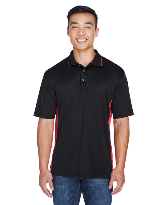 Men's Cool & Dry Sport Two-Tone Polo - Black / Red