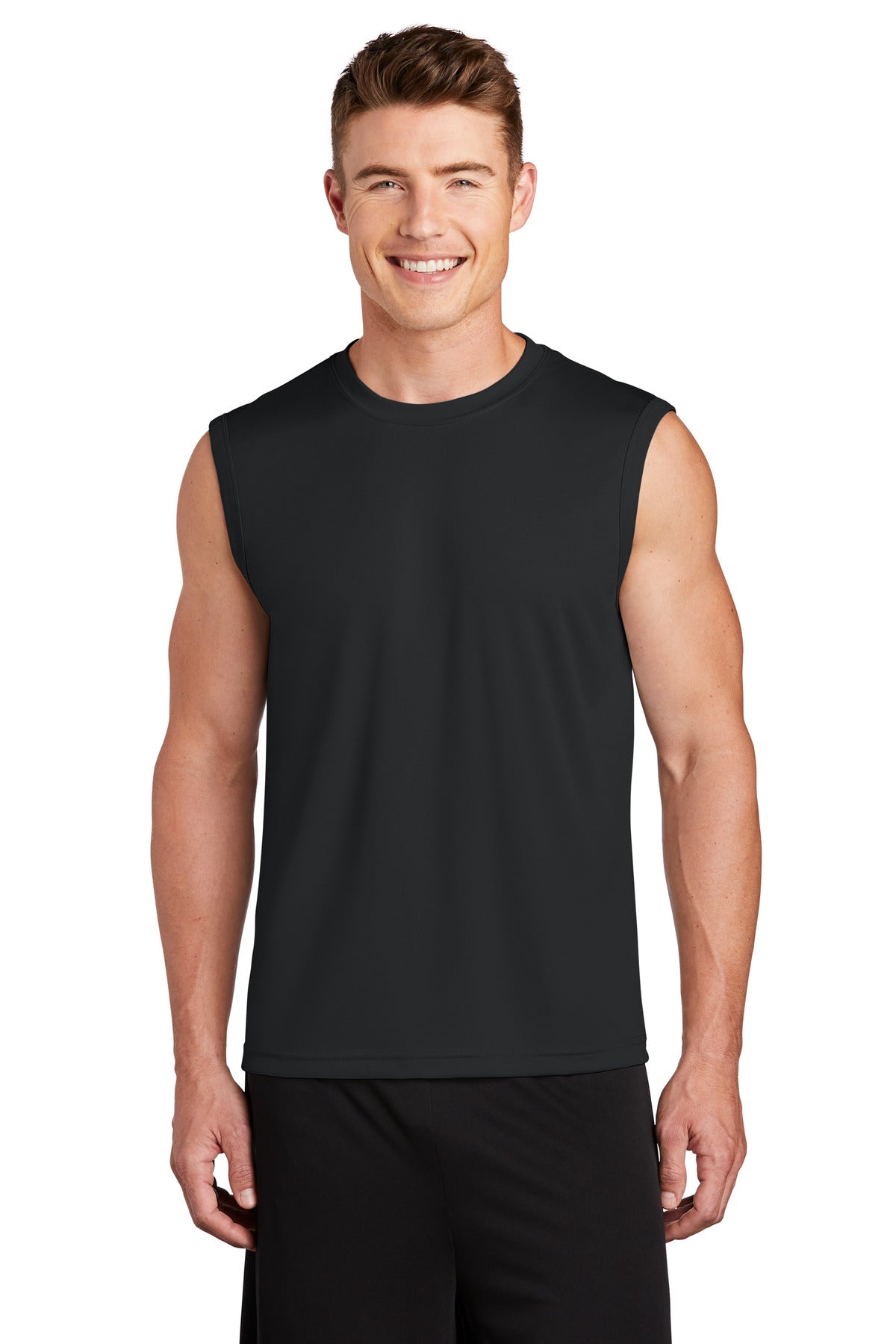Men's Sleeveless PosiCharge Competitor Tee - Black