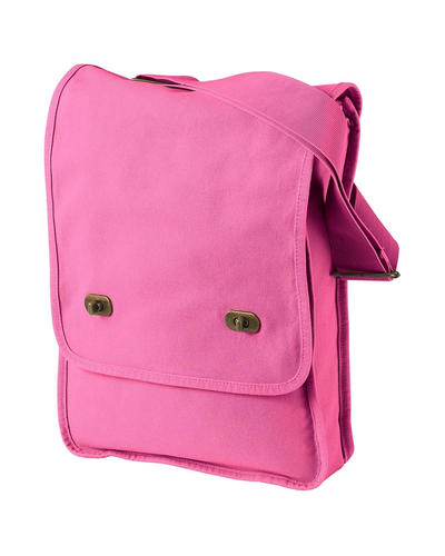 Pigment-Dyed Canvas Field Bag - Flamingo