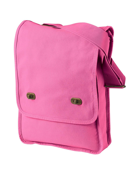 Pigment-Dyed Canvas Field Bag - Flamingo