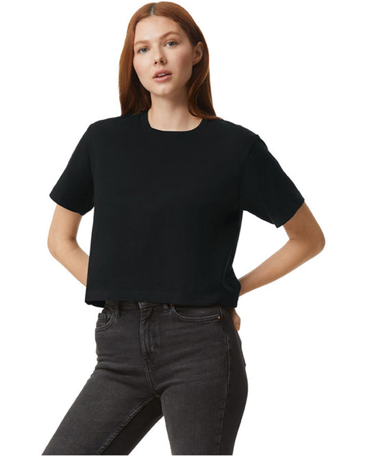 Women's Fine Jersey Boxy T-Shirt - Black