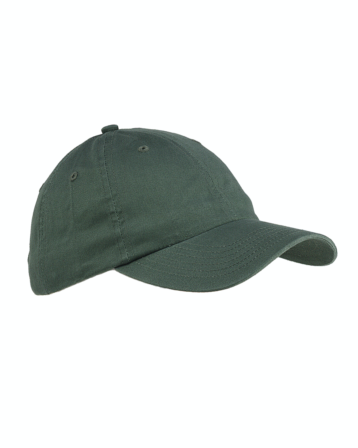 6-Panel Brushed Twill Unstructured Cap - Olive