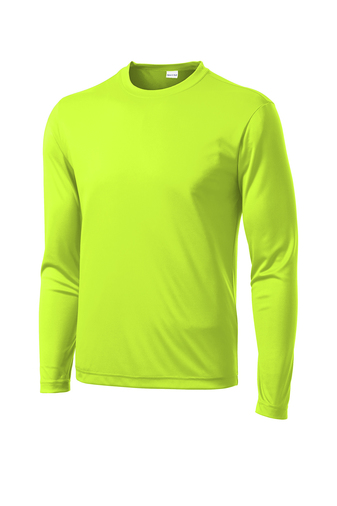 Unisex Long Sleeve PosiCharge Competitor Tee - Neon Yellow