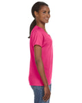 Women's Lightweight V-Neck T-Shirt - Hot Pink