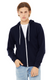 Bella + Canvas 3739 - Unisex Poly-Cotton Sponge Fleece Full-Zip Hoodie - Navy