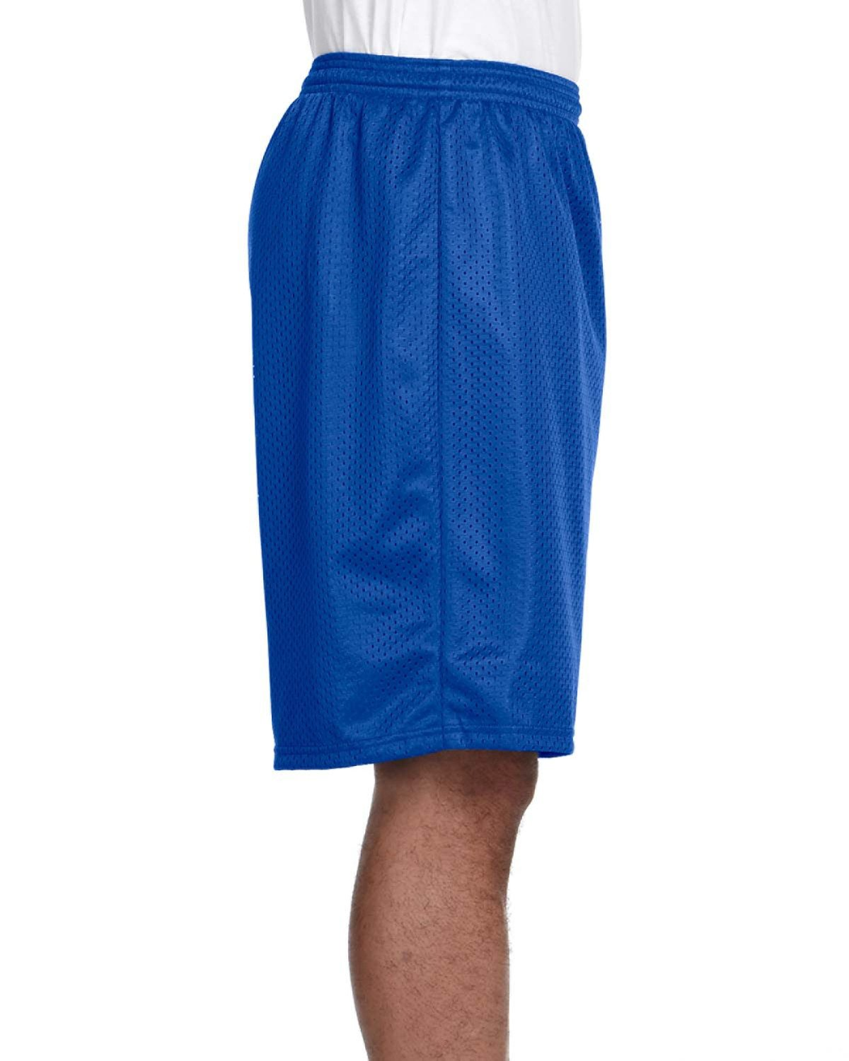 Unisex Nine Inch Inseam Mesh Short - Royal