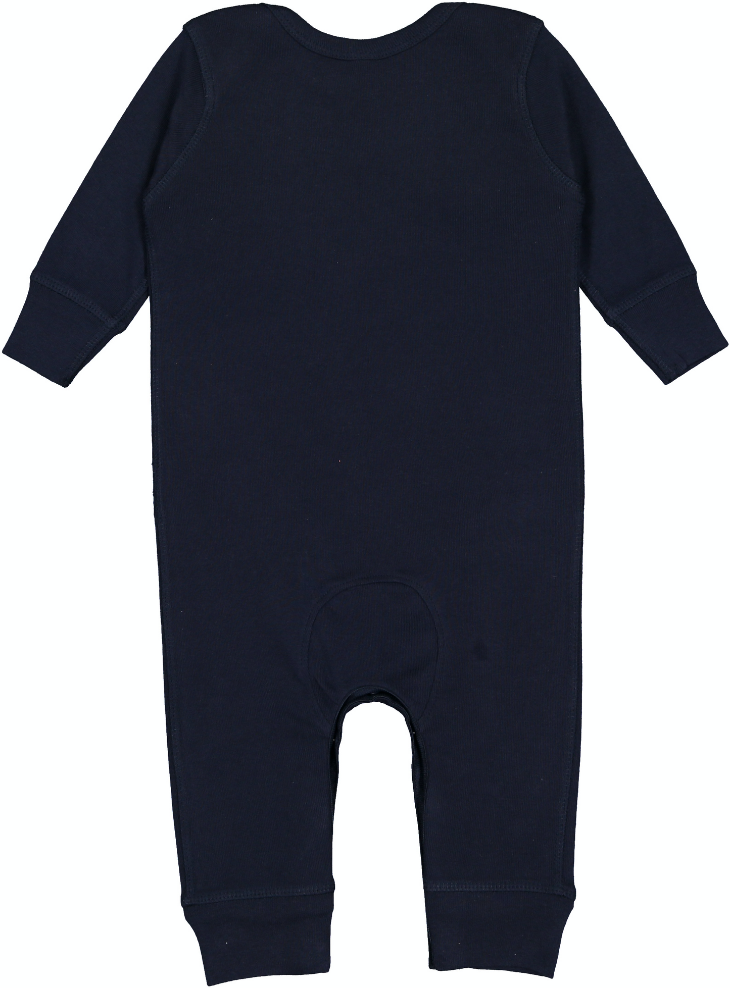 Infant Long-Sleeve Baby Rib Coverall - Navy