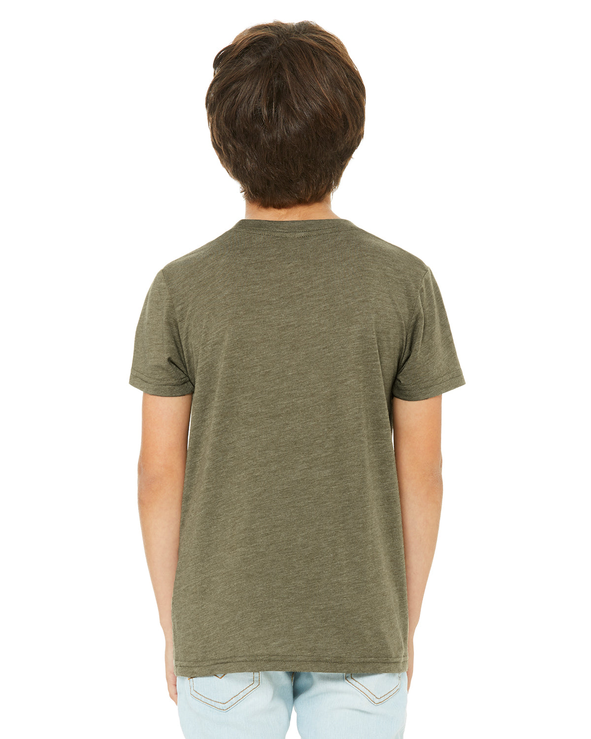 Youth Triblend Short-Sleeve T-Shirt - Olive Triblend