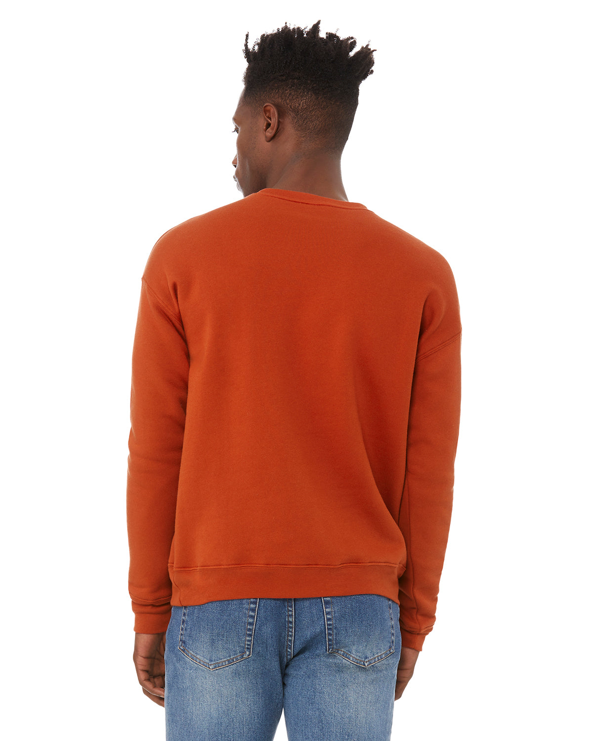 Unisex Drop Shoulder Fleece - Brick