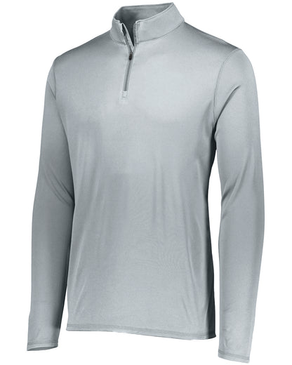Unisex Attain Quarter-Zip Pullover - Silver