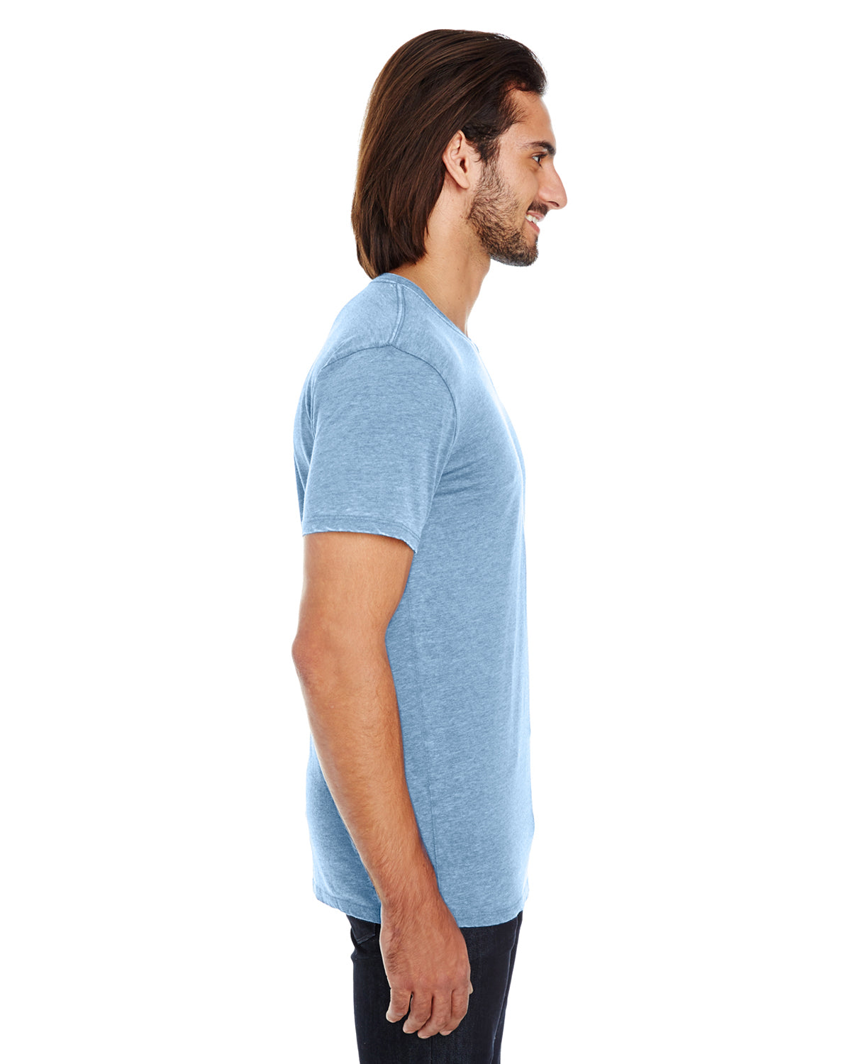 Unisex Vintage Dye Short-Sleeve T-Shirt - Vintage Denim