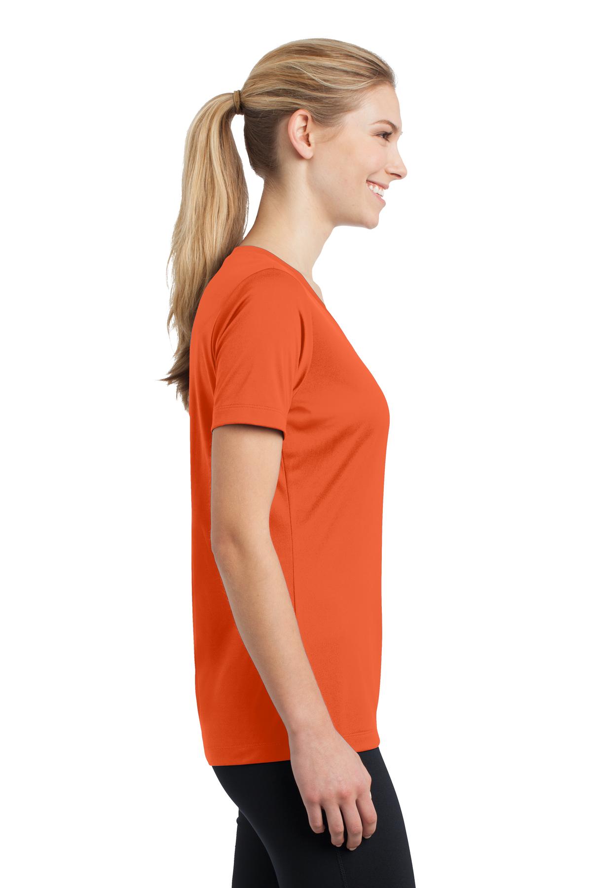 Women's PosiCharge Competitor V-Neck Tee - Deep Orange