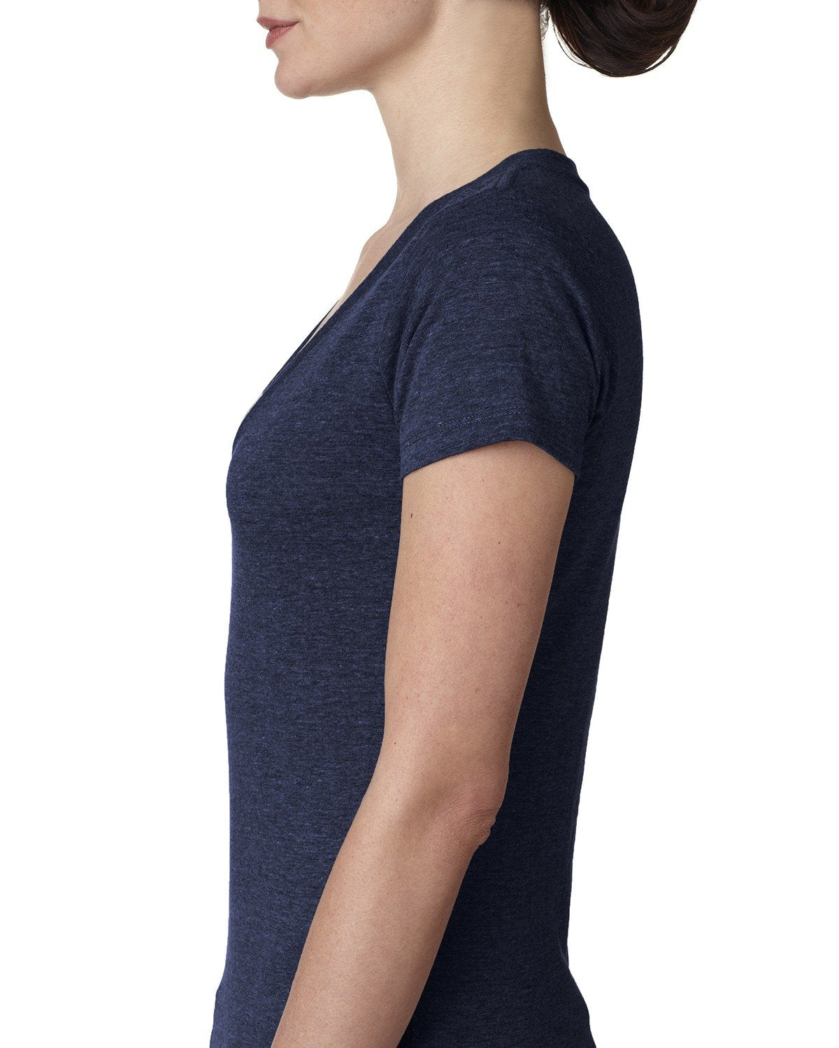 Women's Triblend Deep V - Vintage Navy