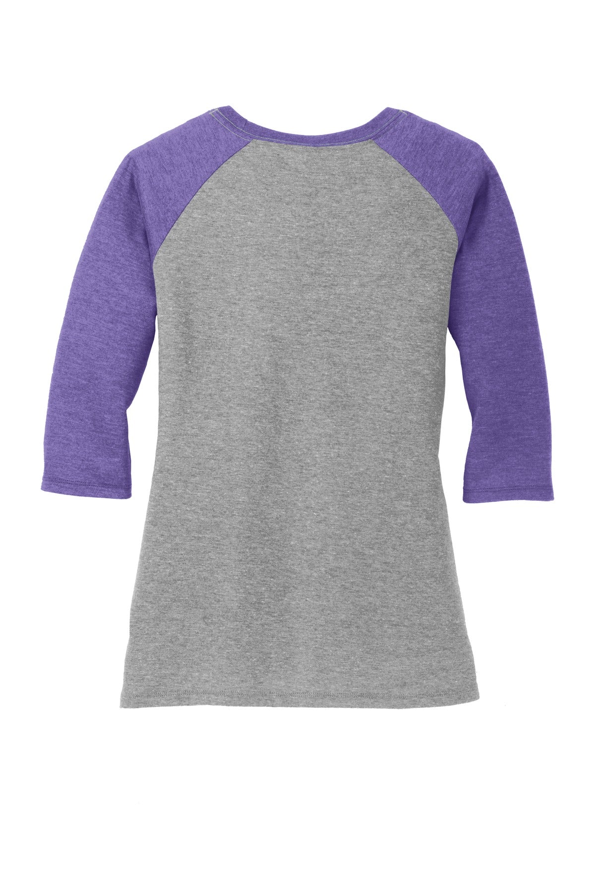 Women's Perfect Tri 3/4-Sleeve Raglan - Purple Fr / Gray French